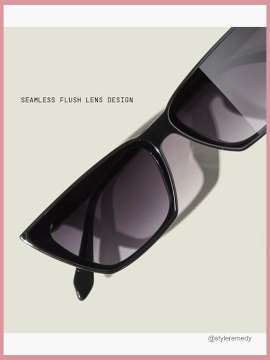 Oversized Cat Eye Sunglasses, UV Protected Lenses, Plastic Frame